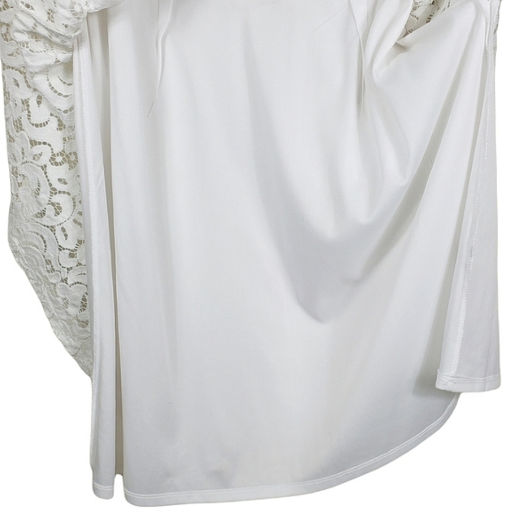 Lane Bryant White Lace Midi Dress - Picture 4 of 9